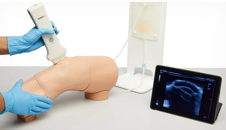 Knee Aspiration & Injection Trainer with Ultrasound Capabilities (Light Skin Tone) (70103)